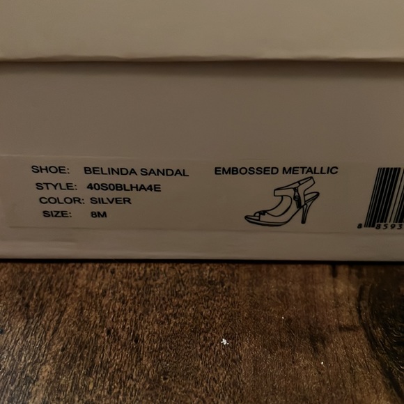 Michael Kors Silver High Heel’s. Women’s Size 8M. 4 1/2 Inch Heel. - Picture 8 of 8